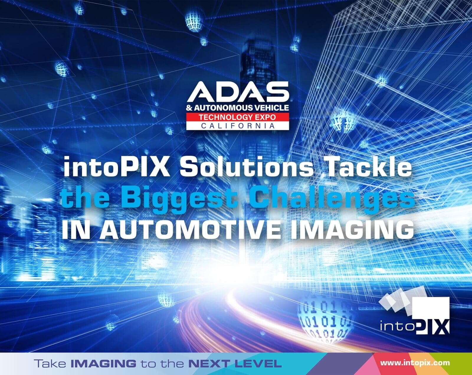 intoPIX Des solutions pour relever les plus grands défis de l'imagerie automobile sur ADAS & Autonomous Vehicle Expo 2024